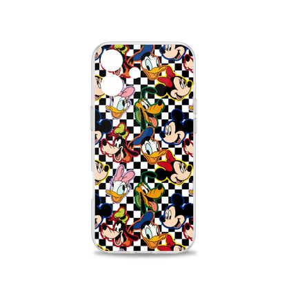 Checkered Friends iPhone 16 Series Mobile Phone Case | TPU