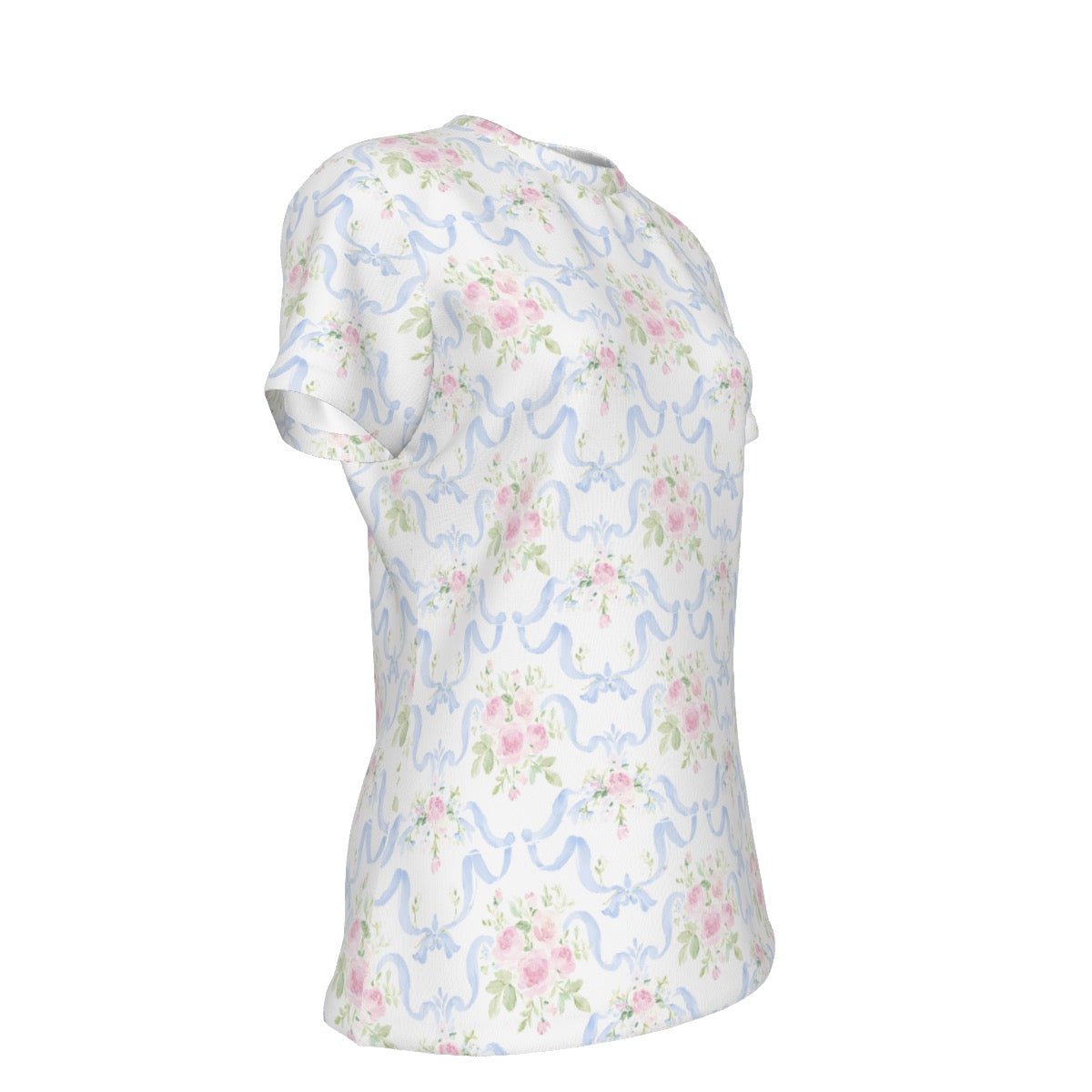 Grandmillenial Ribbon Women's Round T-Shirt