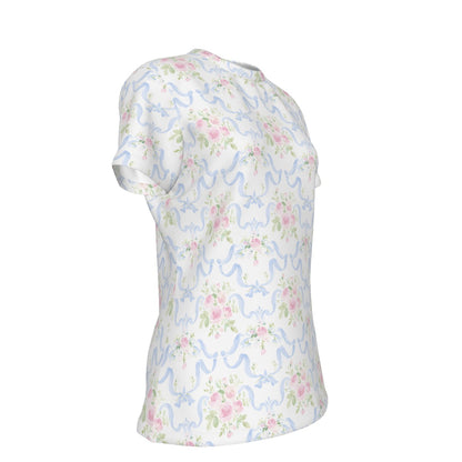 Grandmillenial Ribbon Women's Round T-Shirt