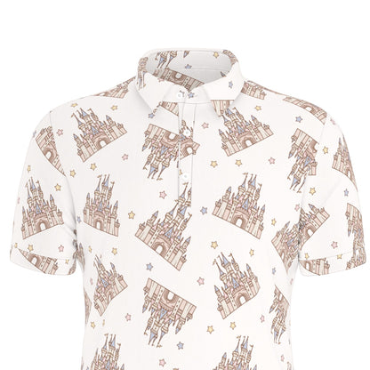 Castle Men's Stretch Collar Polo Shirt