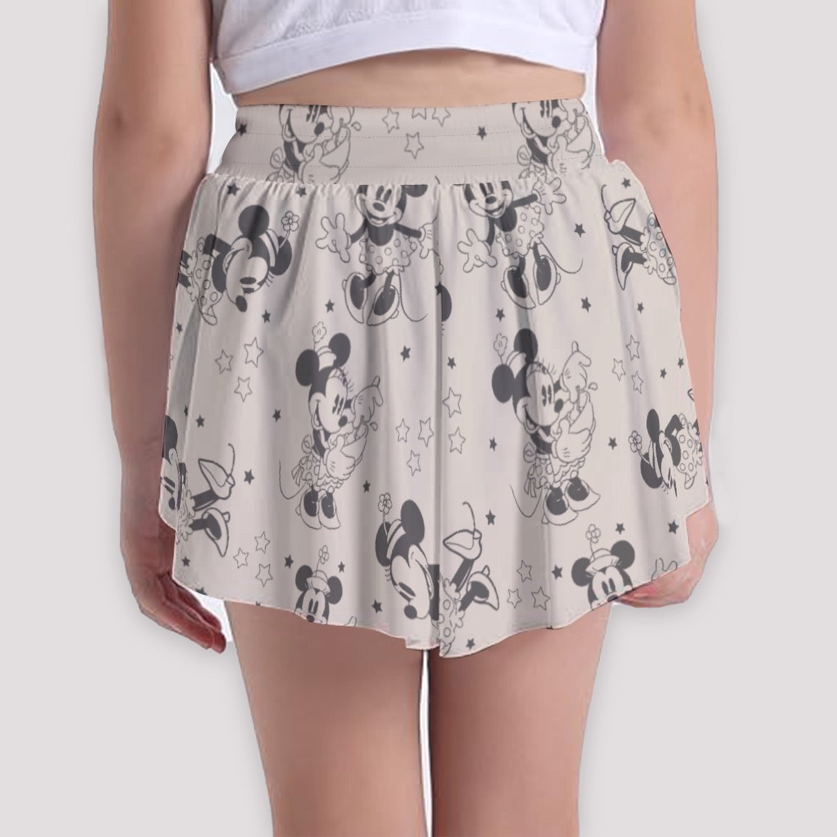 Vintage Minnie [larger print] Girls' Sports Culottes