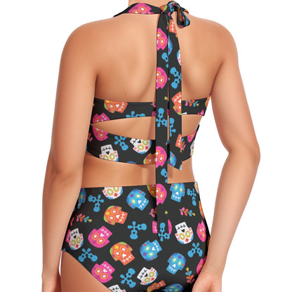 Coco Women's Swimsuit Set With Halter
