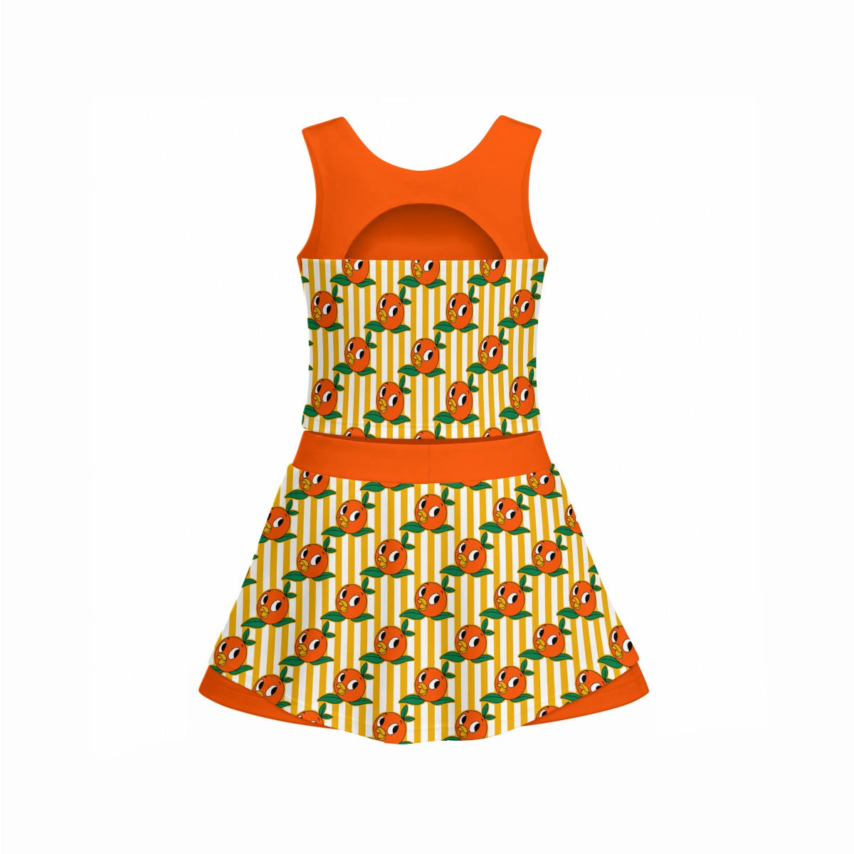 Striped Birdie Women's Sports Tank & Skort Set