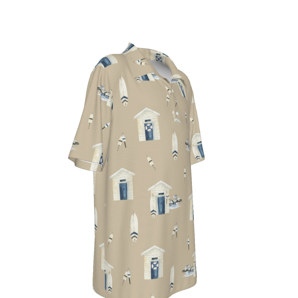 Khaki Beach Houses & Boards Boy’s Polo Collar Jersey |210GSM