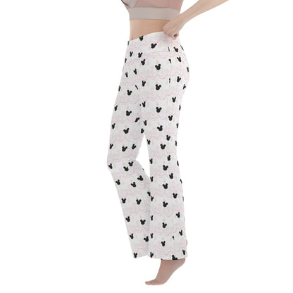Pink Swag & Tassel Women's Flare Yoga Pants