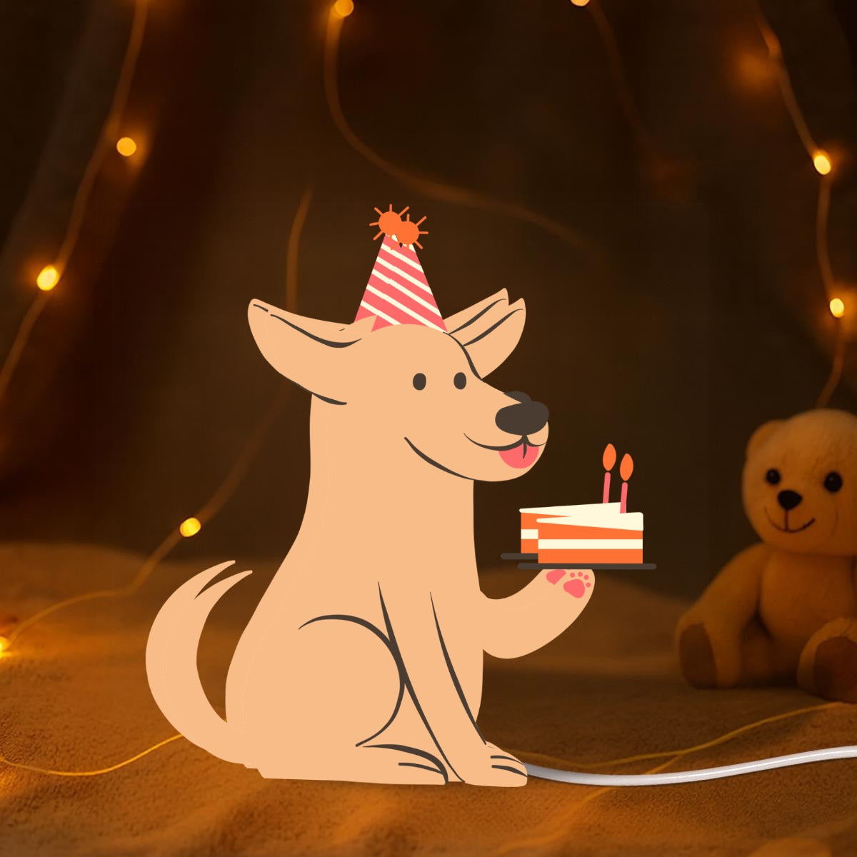 Party Pups 3 Personalized Light Box