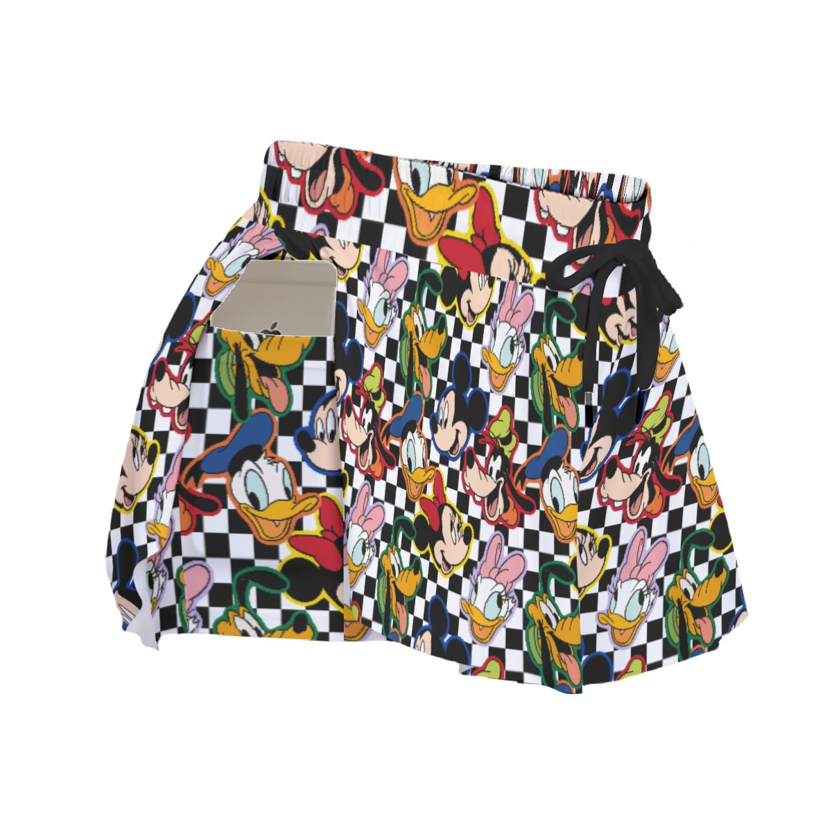 Checkered Friends Women's Sport Skorts With Pocket
