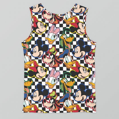 Checkered Friends Young Boy Tank Top