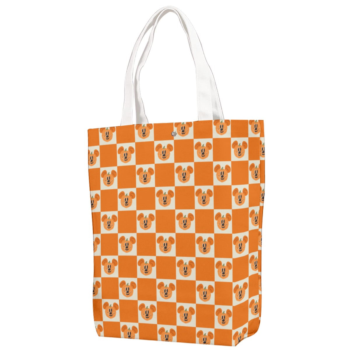Preppy Pumpkin Trick-or-Treat Canvas Bag With Shoulder Strap