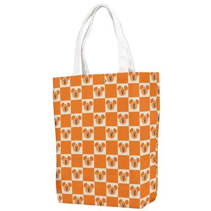 Preppy Pumpkin Trick-or-Treat Canvas Bag With Shoulder Strap