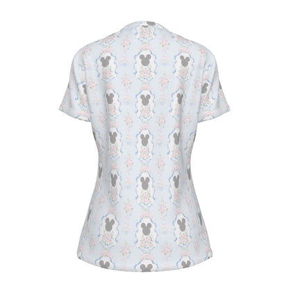 Blue Grandmillenial Women's Round T-Shirt|210GSM