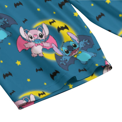 Batty Alien [blue] Women's T-shirt Set With Short Sleeve