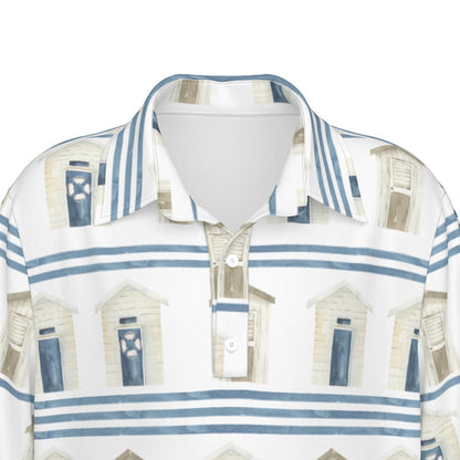 Striped Beach Houses Boy’s Polo Collar Jersey |210GSM