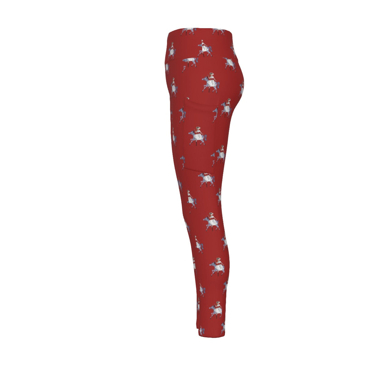 Mary Women's High Waist Leggings With Side Pocket