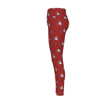 Mary Women's High Waist Leggings With Side Pocket