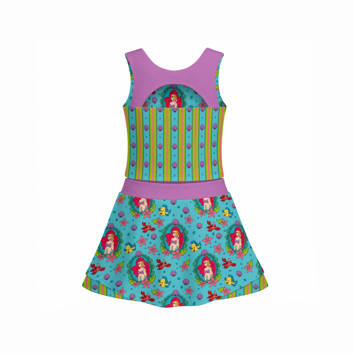 Mermaid Women's Sports Tank & Skort Set