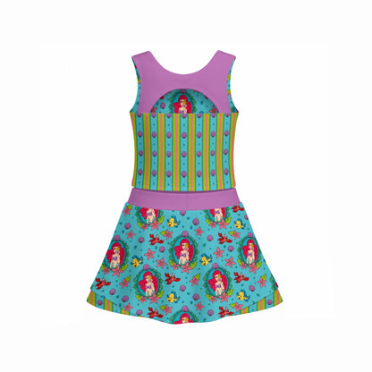 Mermaid Women's Sports Tank & Skort Set