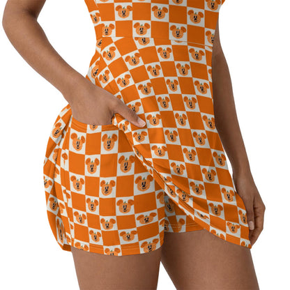 Preppy Pumpkins Women’s Athletic Dress With Built‑In Shorts