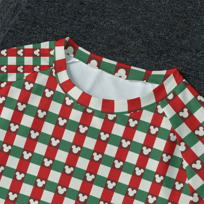 MM Christmas Plaid Men's Raglan Sleeve Pajama Set