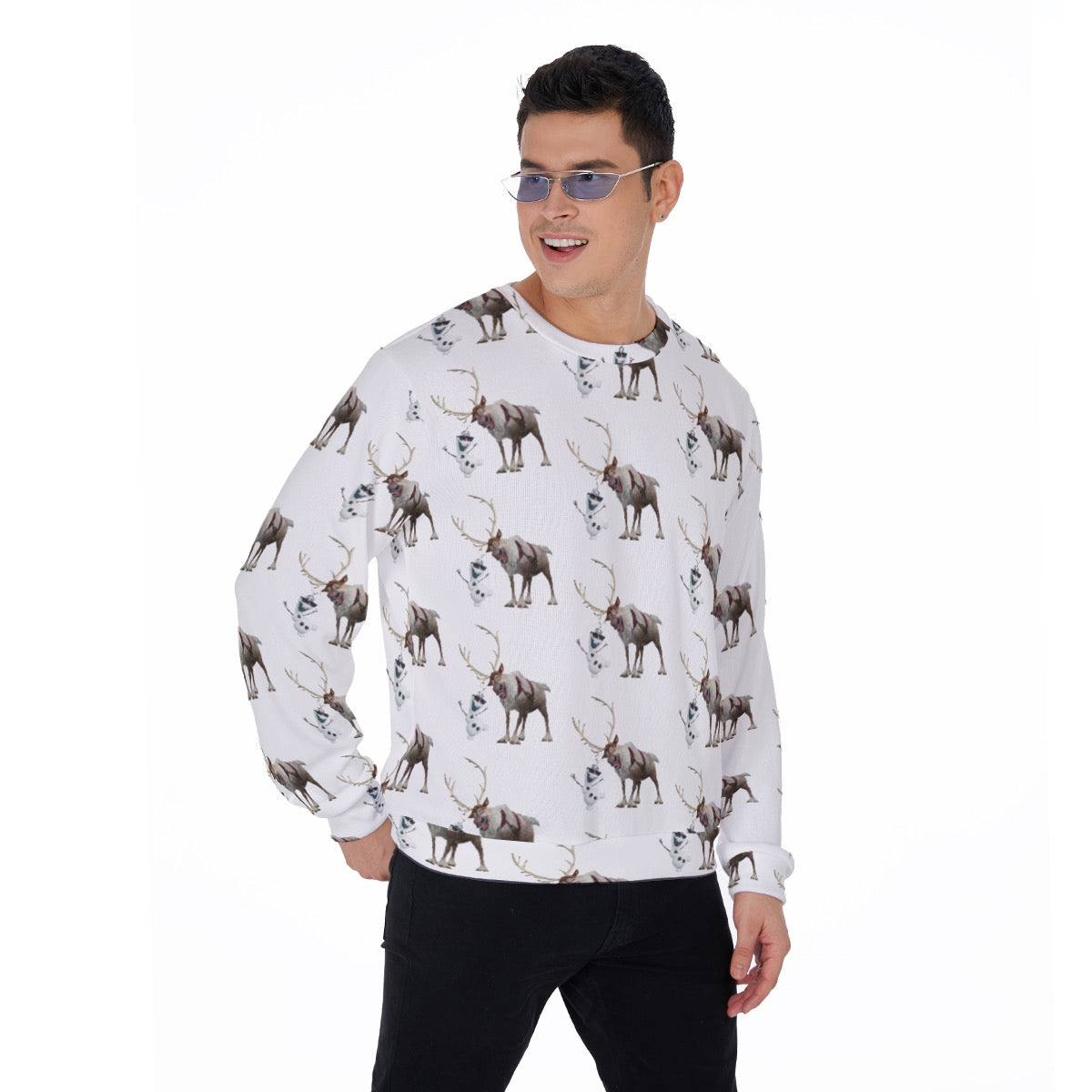 Snowman & Reindeer Men's Sweater
