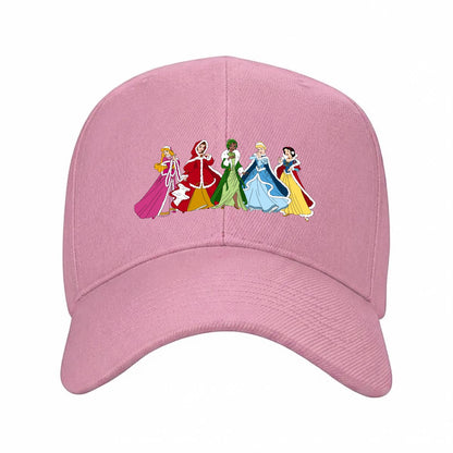 Christmas Princesses Curved Brim Baseball Cap