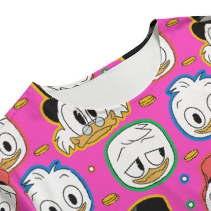 Pink Duck Fam Women's T-shirt Set With Short Sleeve