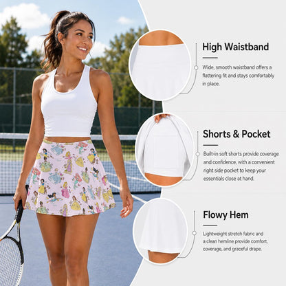 Princess Women's Pleated Athletic Skort