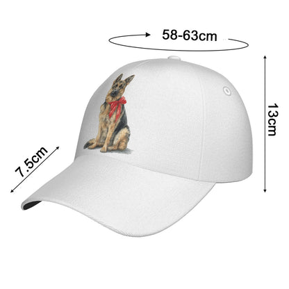 German Shepard Peaked Cap