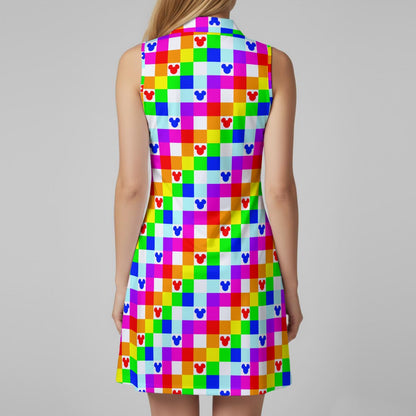 Neon Gingham MM Women’s Sports Dress Set