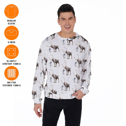 Snowman & Reindeer Men's Sweater