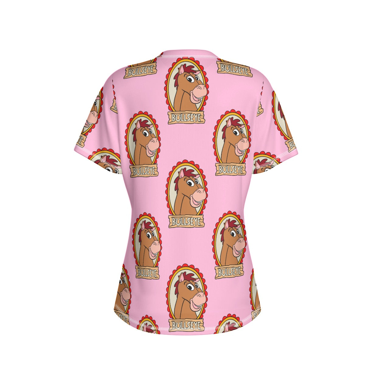 Pink Horsey Women's Round Neck Yoga Top|210GSM