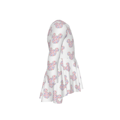 Floral Minnie Girls LS Pants Set