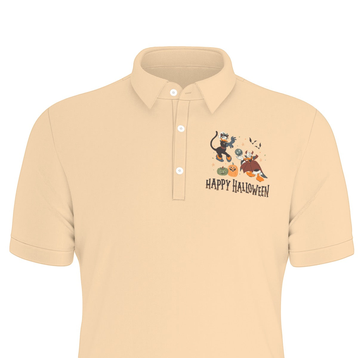 Happy Halloween [Ducks] Men's Stretch Collar Polo Shirt