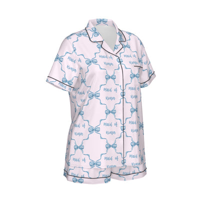 Maid of Honor Women's Pajama Set With Short Sleeve