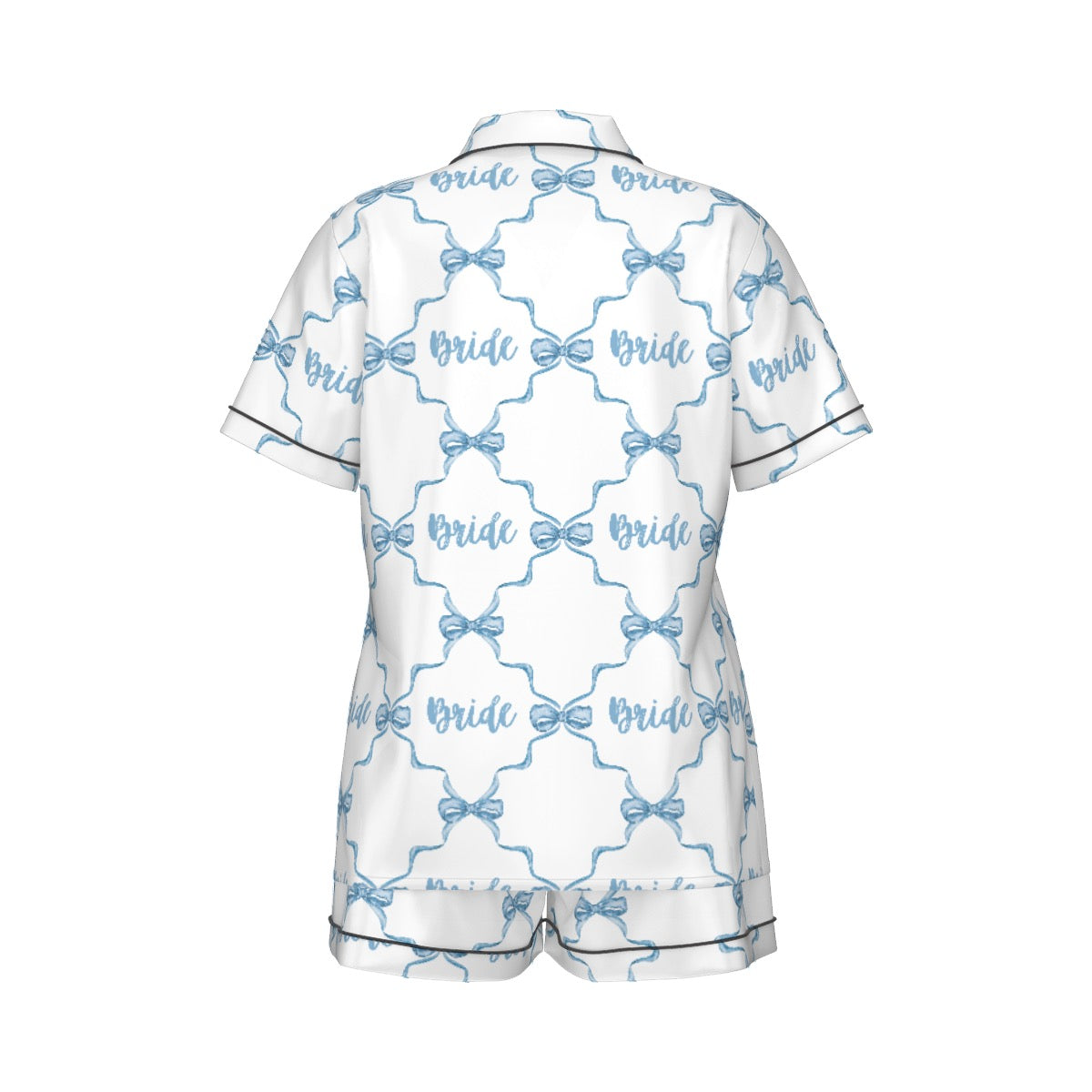 Bride [white] Women's Pajama Set With Short Sleeve