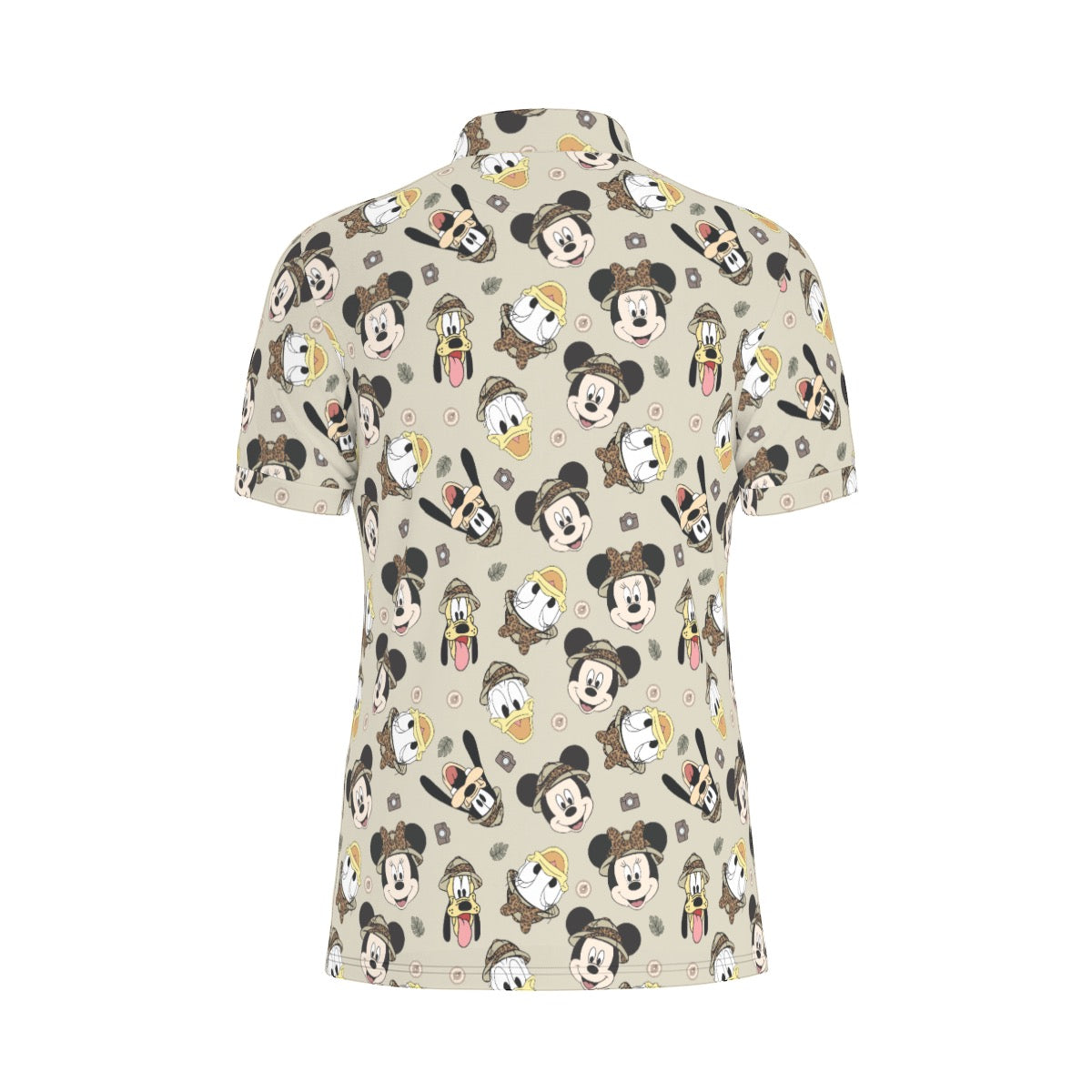 Safari Faces Men's Stretch Collar Polo Shirt