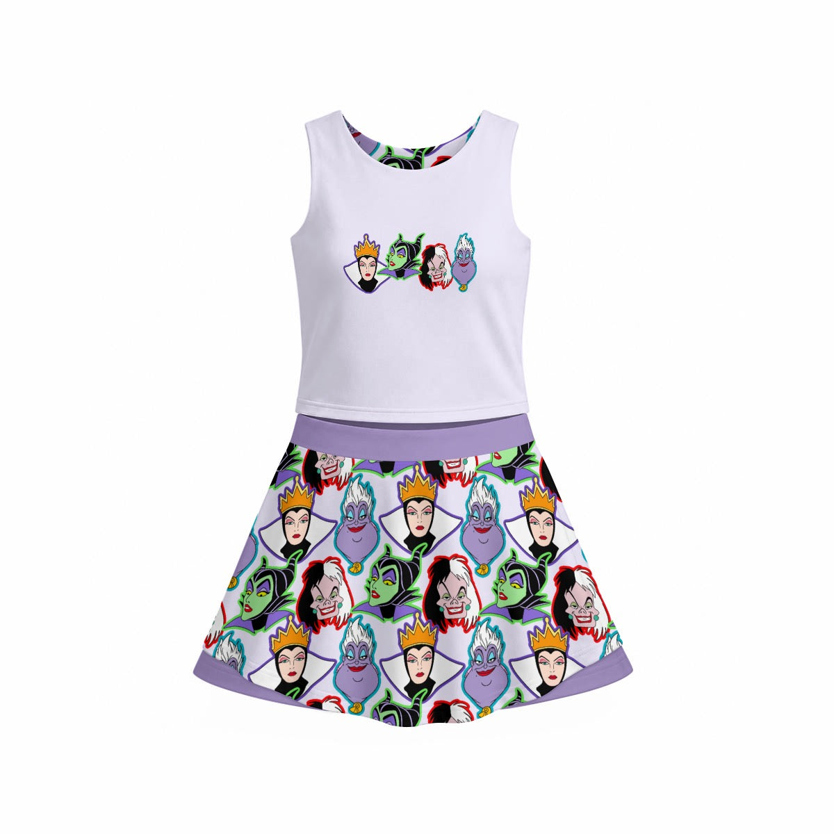 Evil Villains Women's Sports Tank & Skort Set