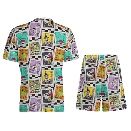 NBC Checkered Stamps Children's Sports T-Shirt Set