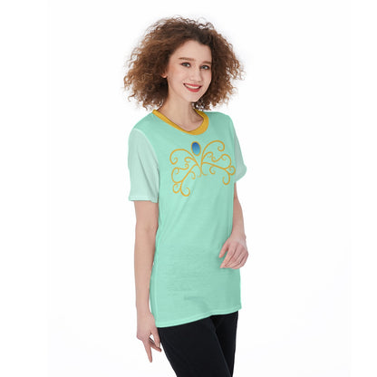 Jasmine Bounding Women's O-Neck T-Shirt|180 GSM Jersey
