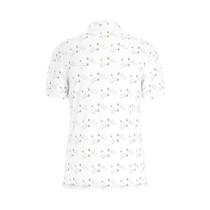 Honey Bee Men's Stretch Collar Polo Shirt