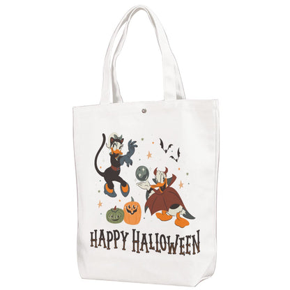 Happy Halloween Trick-or-Treat Reversible Canvas Bag With Shoulder Strap