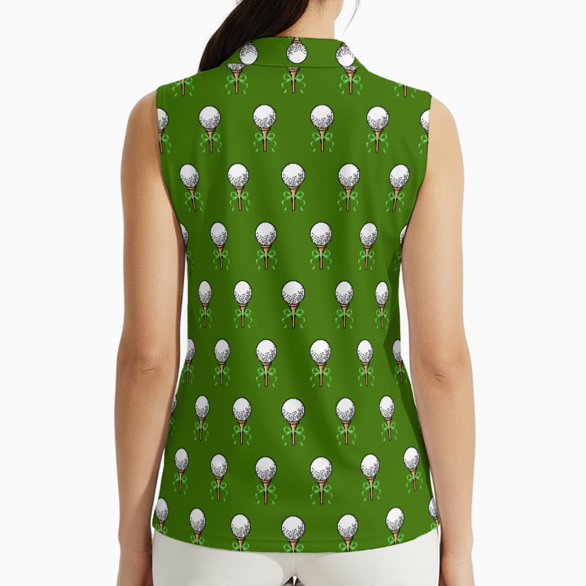 Bow Golf Tee Women's Sleeveless Polo Shirt