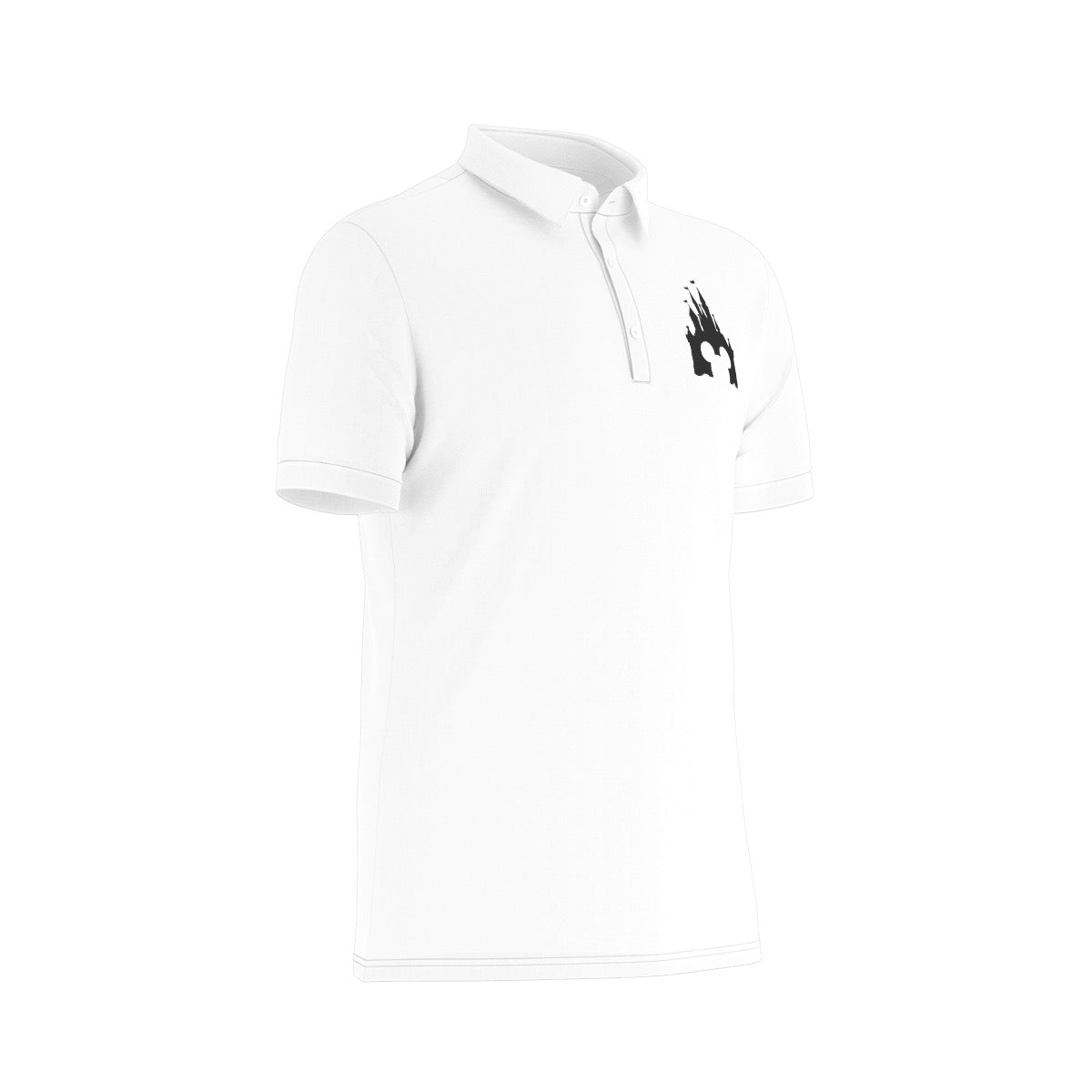 Castle Silhouette Men's Stretch Collar Polo Shirt