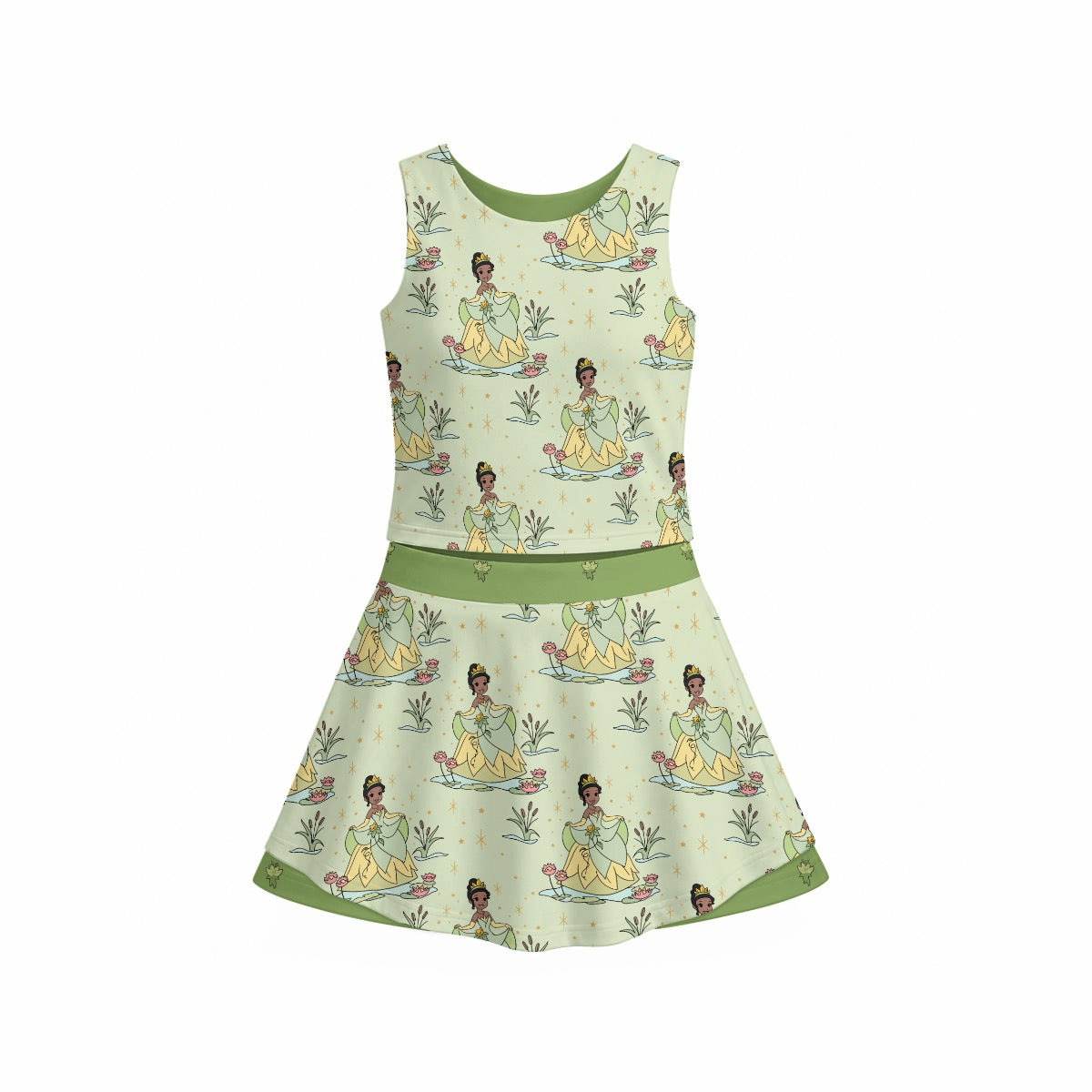 Tia Girl's Sports Tank & Skort Set