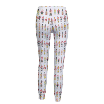 Champagne Bottle Women's Yoga Pants