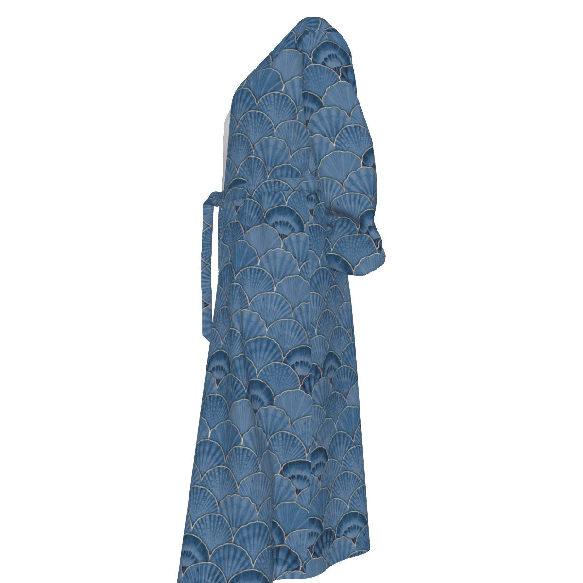Shells Women's Lace-up Chiffon Robe
