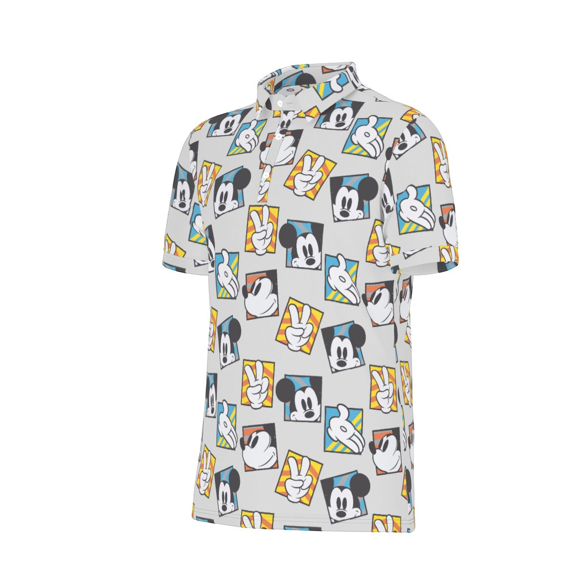 MM Squares Men's Stretch Collar Polo Shirt
