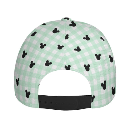 Green Gingham Cap