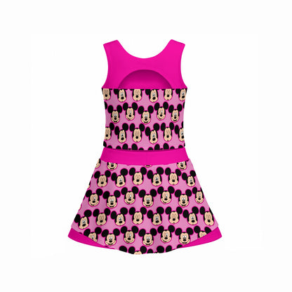 Pink MM Women's Sports Tank & Skort Set