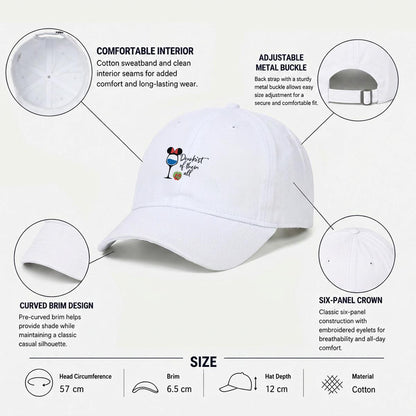 Drunkest of Them All Embroidered Soft-Crown Flat Cap